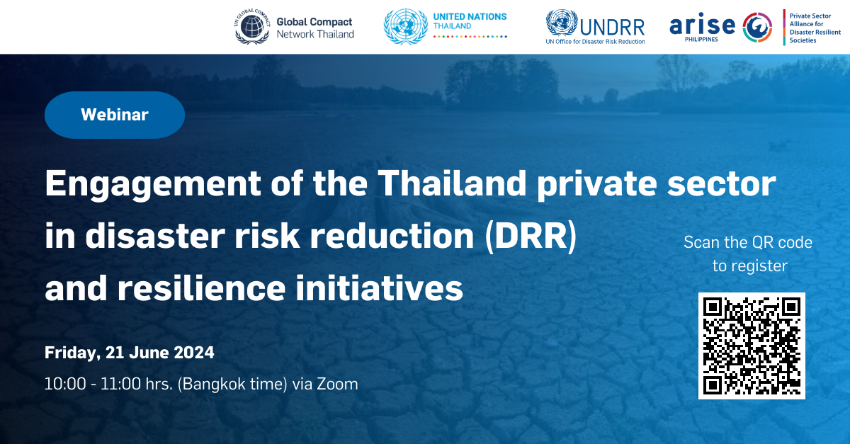 Engagement of the Thailand private sector in disaster risk reduction ...