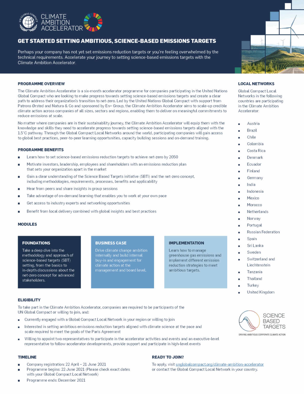 Join the Climate Ambition Accelerator » Global Compact Network Thailand