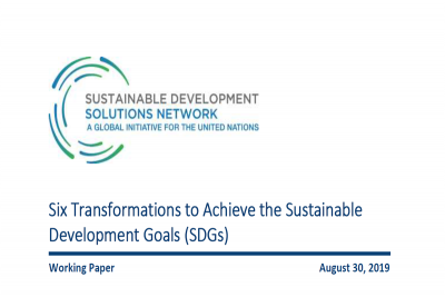 Six Transformations to Achieve the Sustainable Development Goals (SDGs ...
